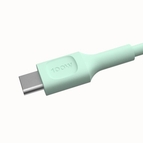KABEL USB-C / USB-C Greencell PowerFlex 120cm PD 100W zielony silikonowy GREEN CELL