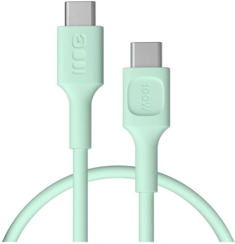 KABEL USB-C / USB-C Greencell PowerFlex 30cm PD 100W zielony silikonowy GREEN CELL