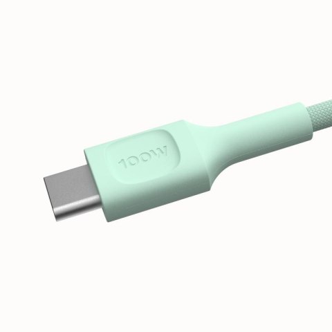 KABEL USB-C / USB-C Greencell PowerStream 200cm PD 100W zielony w oplocie GREEN CELL