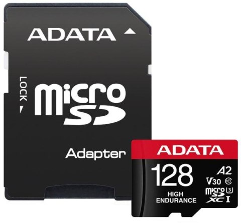 Adata Karta microSD High Endurance 128GB UHS1 U3 V30 A2 100/85MB/s + Adapter ADATA