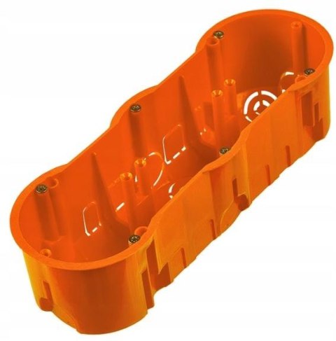 Puszka końcowa 60 potrójna z wkrętami, głęboka PAWBOL A.0043WPG PAWBOL