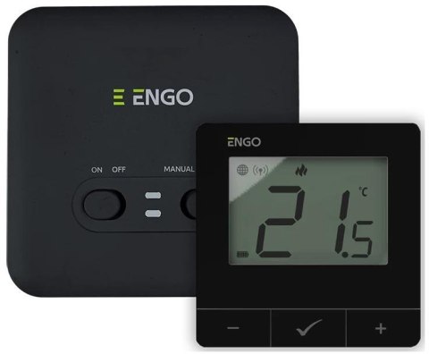 ENGO Controls E20i-B - Internetowy, bezprzewodowy regulator temperatury, Wi-Fi, czarny ENGO CONTROLS