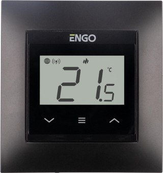ENGO Controls E55-B - Internetowy, podtynkowy regulator temperatury do ramki 55x55, Wi-F ENGO CONTROLS