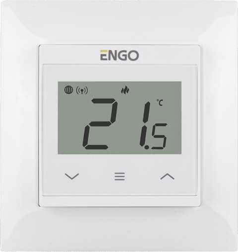 ENGO Controls E55-W - Internetowy, podtynkowy regulator temperatury do ramki 55x55, Wi-F ENGO CONTROLS