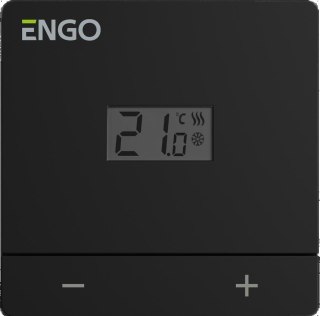 ENGO Controls EASY-24B - Przewodowy, natynkowy regulator temperatury, 24V, czarny ENGO CONTROLS