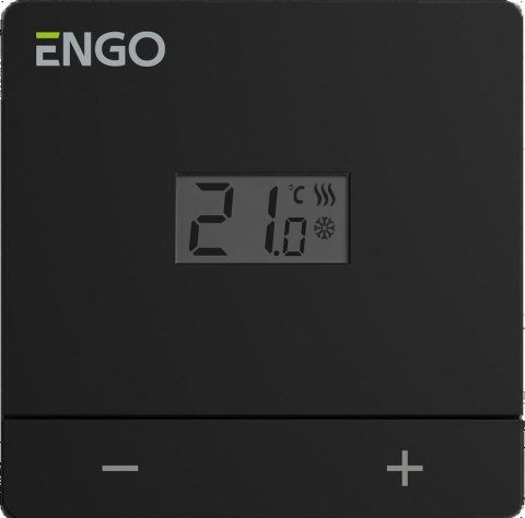 ENGO Controls EASY-24B - Przewodowy, natynkowy regulator temperatury, 24V, czarny ENGO CONTROLS
