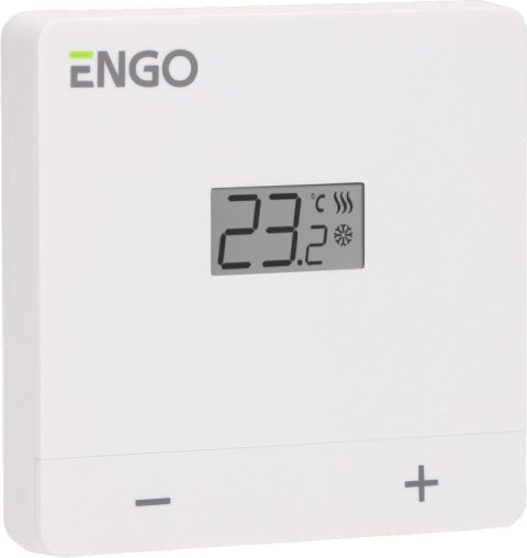 ENGO Controls EASY-24W - Przewodowy, natynkowy regulator temperatury, 24V, biały ENGO CONTROLS