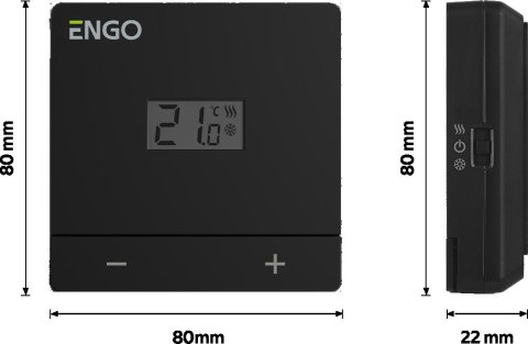 ENGO Controls EASY-BATB - Dobowy, przewodowy regulator ENGO CONTROLS