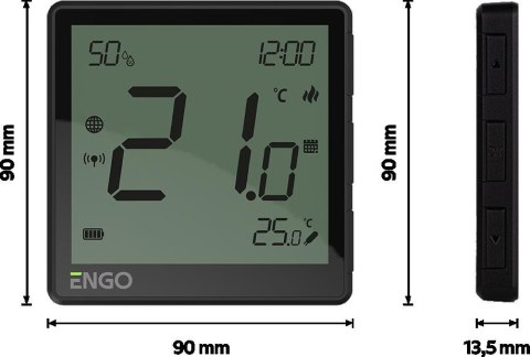 ENGO Controls EONE-BATB - Internetowy regulator temp, ENGO CONTROLS