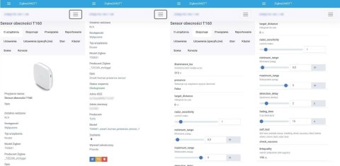 OXT Czujnik radar obecności jasności 230V WiFi TUYA T150 OXT