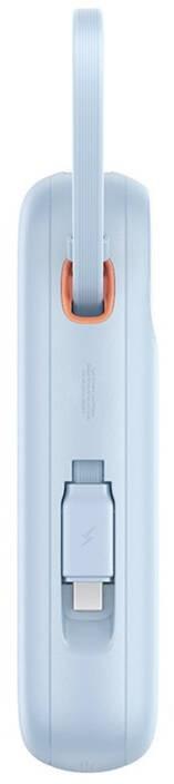 Powerbank Baseus QPow 2 10000mAh 30W z 2 wbudowanymi kablami USB-C - niebieski BASEUS