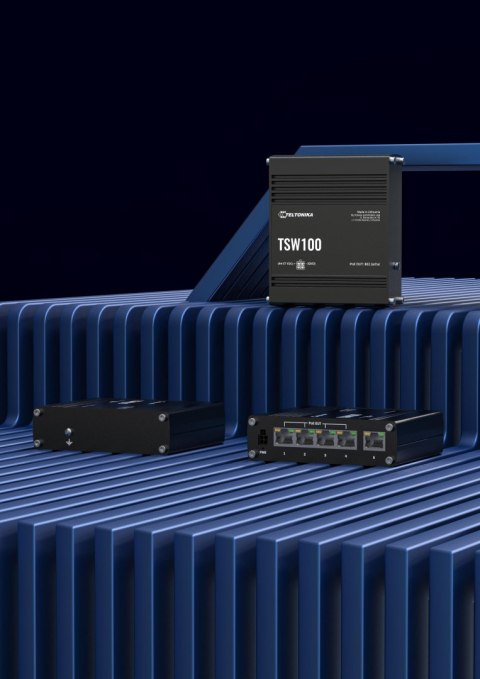 Teltonika TSW100 switch przemysłowy PoE (TSW100010000) TELTONIKA