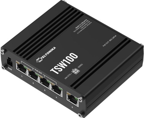 Teltonika TSW100 switch przemysłowy PoE (TSW100010000) TELTONIKA