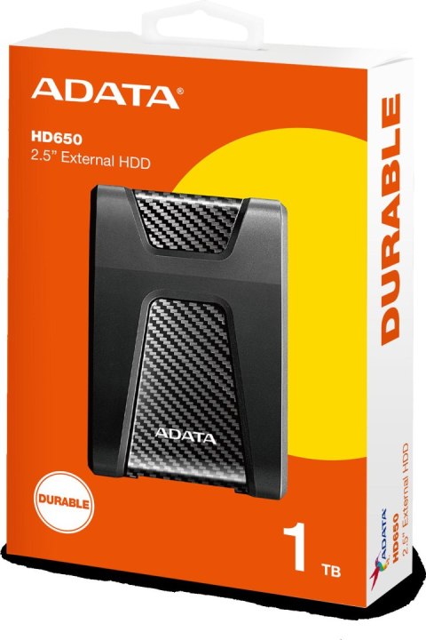 Adata DashDrive Durable HD650 1TB 2.5'' USB3.0 Czarny ADATA