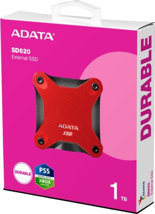 Dysk Zewnętrzny SSD Adata SD620 1TB czerwony ADATA