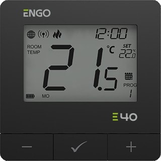 ENGO Controls E40-BATB - Programowany, Internetowy, natynkowy regulator temperatury ZigBee/868 ENGO CONTROLS
