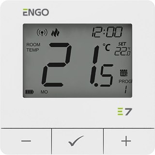 ENGO Controls E7-RFW - Programowany, bezprzewodowy regulator temperatury, biały ENGO CONTROLS