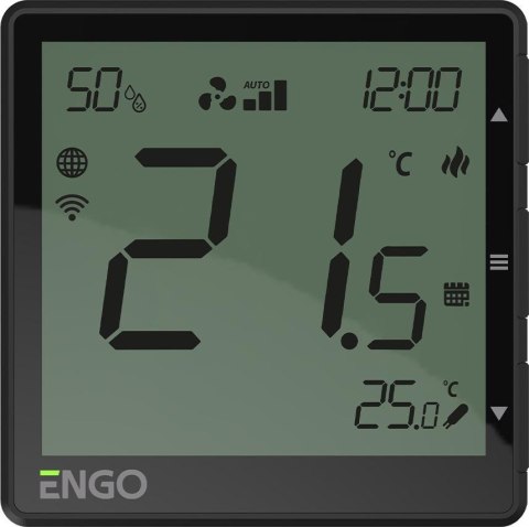 ENGO Controls EFAN-24B - Internetowy, podtynkowy regulator klimakonwektorów, Wi-Fi, 24V ENGO CONTROLS