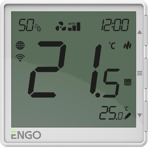 ENGO Controls EFAN-24W - Internetowy, podtynkowy regulator klimakonwektorów, Wi-Fi, 24V ENGO CONTROLS