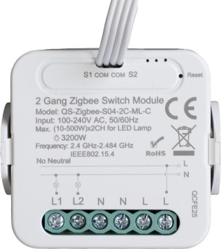ENGO Controls EL2-WN - Sterownik do oświetlenia, podwójny, 230V bez przewodu neutralnego ENGO CONTROLS