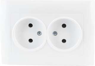 Gniazdo podwójne VCX WESA LC 14 Biały VCX