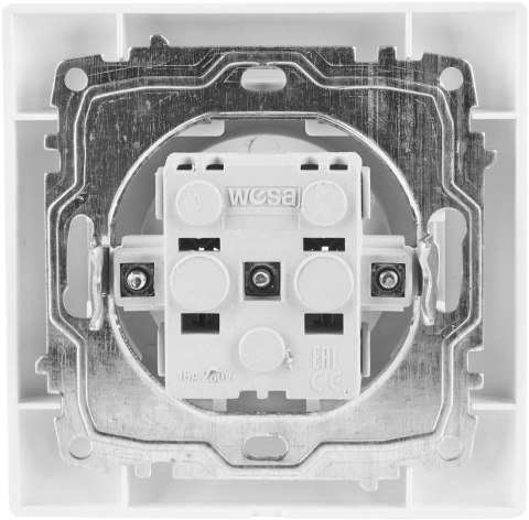 Gniazdo pojedyncze VCX WESA LC 07 Biały VCX