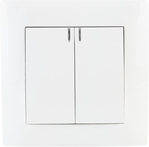 Łącznik podwójny z podświetleniem VCX WESA LC 04 Biały VCX