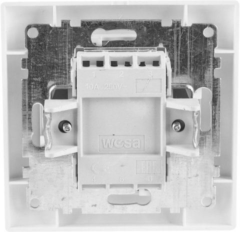 Łącznik podwójny z podświetleniem VCX WESA LC 04 Biały VCX