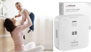 Zestaw czujników FIRESCO czujnik czadu+czujnik dymu FIRESCO