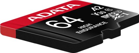 Adata Karta microSD High Endurance 64GB UHS1 U3 V30 A2 100/80MB/s + Adapter ADATA
