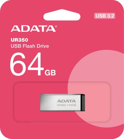 Adata Pendrive UR350 64GB USB3.2 Gen2 Metal czarny ADATA