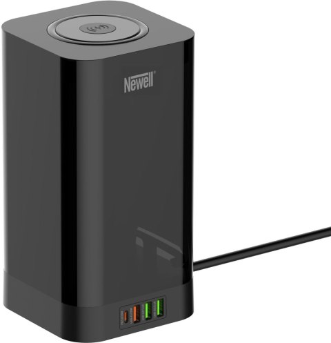 Stacja zasilająca Newell GaN Power Cube 8w1 z ładowarką indukcyjną NATEC