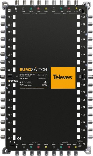 EUROSWITCH 9x9x32 "F" KOŃCOWY/KASKADA ref. 719605 TELEVES
