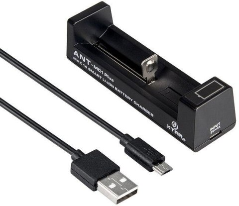Ładowarka do akumulatorów cylindrycznych Li-ion 18650 Xtar ANT MC1 Plus micro USB-B XTAR