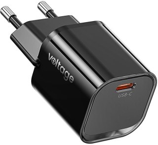 Ładowarka sieciowa Voltage GaN Charger Mini 20W PD 3.0 QC 3.0 USB-C czarna VOLTAGE