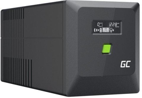 UPS ZASILACZ AWARYJNY Greencell PowerProof 750VA 480W LCD CZYSTA SINUSOIDA GREEN CELL