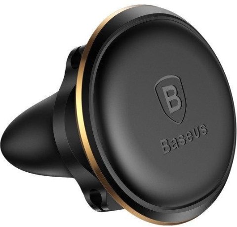 Uchwyt samochodowy Baseus Magnetic Air Vent Holder magnetyczny na kratkę nawiewu - czarno-złoty BASEUS