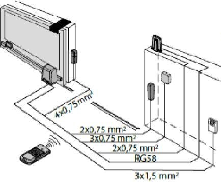 Zestaw BFT DEIMOS ULTRA BT B600 EE KIT do 600kg bram przesuwnych BFT