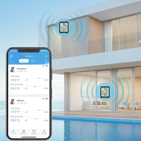 Govee H5075 Termometr i higrometr Bluetooth, wyświetlacz GOVEE