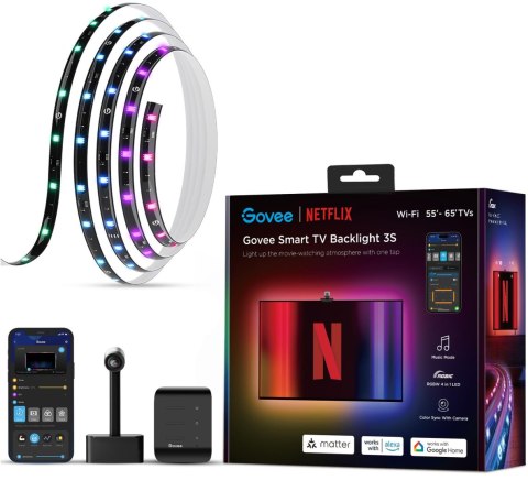 Govee H6098 Envisual TV Backlight Netflix Co-branding Version Taśma LED podświetlenie dla TV 55-65 c GOVEE
