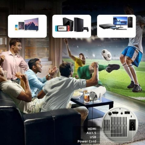Przenośny Projektor Zenwire R1 Full HD Android Wifi Bluetooth Obrotowy ZENWIRE