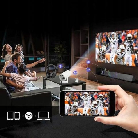 Przenośny Projektor Zenwire R1 Full HD Android Wifi Bluetooth Obrotowy ZENWIRE