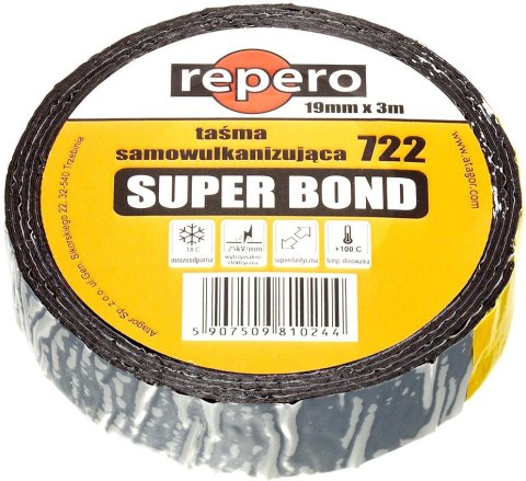 TAŚMA REPERO 722E SUPER BOND SAMOWULKANIZUJĄCA 19MMX3M REPERO