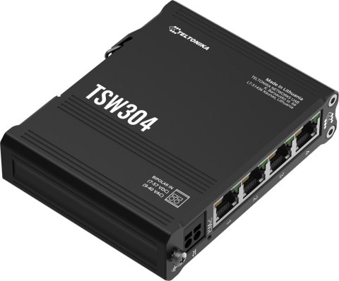 Teltonika TSW304 switch przemysłowy 4xGE (TSW304000000) DIN TELTONIKA