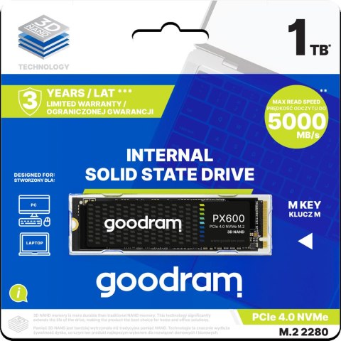 GOODRAM Dysk SSD PX600 1TB M.2 PCIe 4x4 NVMe 2280 GOODRAM