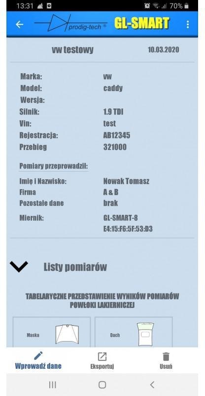 MIERNIK GRUBOŚCI LAKIERU GL-SMART-XL PRODIG-TECH