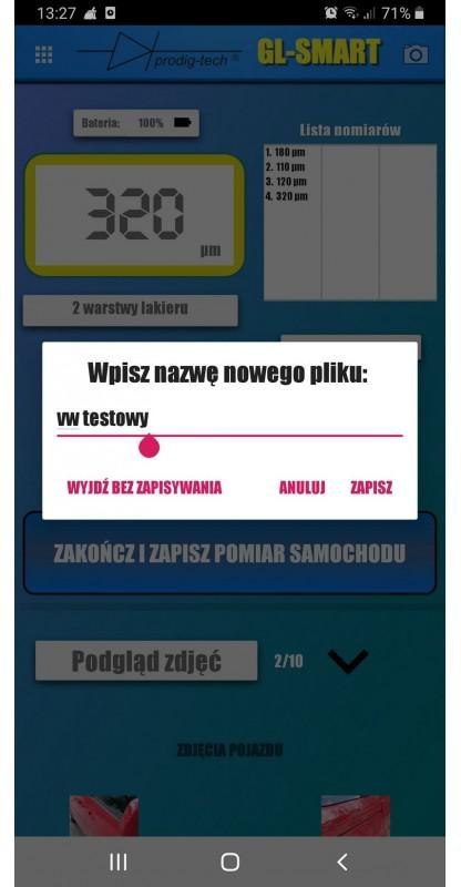 MIERNIK GRUBOŚCI LAKIERU GL-SMART-XL PRODIG-TECH