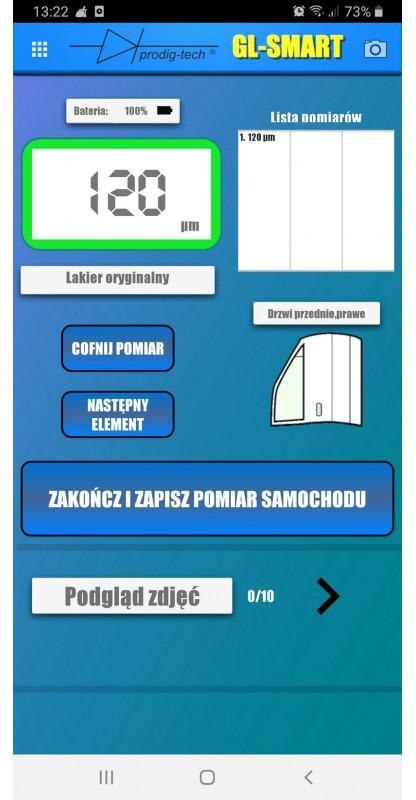 MIERNIK GRUBOŚCI LAKIERU GL-SMART-XL PRODIG-TECH