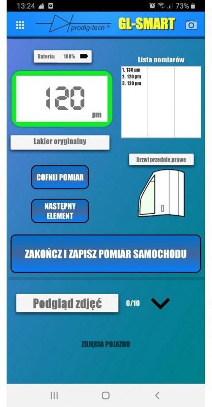 MIERNIK GRUBOŚCI LAKIERU GL-SMART-XL PRODIG-TECH