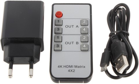 PRZEŁĄCZNIK SWITCH HDMI HDMI-SW-4/2MATRIX INNY